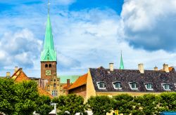 La cattedrale di San Olaf nella città di Helsingor, Danimarca. Costruita fra il 1200 e il 1560, la chiesa di San Olaf, divenuta poi cattedrale, sorge all'incrocio di Skt. Anna Gade ...