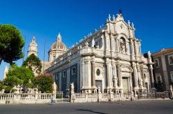 La Cattedrale di Sant'Agata vista da PIazza Duomo a Catania, Sicilia