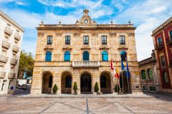 La centrale Plaza Mayor a Gijon nelle Asturie, in Spagna.