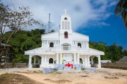 La chiesa cattolica di San Giuseppe Marello sull'isola di Palawan, Filippine.
