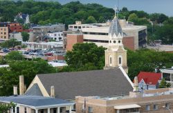 La chiesa cattolica di St. Patrick's nella città di Madison, Wisconsin (USA). Fa parte dei monumenti storici dal 1982 - © Jay Yuan / Shutterstock.com