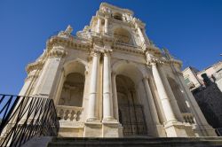 La chiesa dedicata a San Paolo a Palazzolo Acreide, Sicilia. Edificata intorno alla metà del XVIII° secolo, venne ricostruita grazie alle offerte dei fedeli indicativamente attorno ...