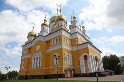 La chiesa di Cirillo e Metodio a Saransk, Repubblica Autonoma di Mordvini, Russia. Questa bella chiesa sorge nell'area residenziale a sud-ovest di Saransk in una zona dove fino al 1990 non ...