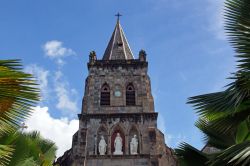 La chiesa di Our Lady of Fair Haven a Roseau, isola di Dominica, Caraibi. Questo edificio religioso un tempo era una piccola capanna di legno con il tetto in paglia: fu Padre Guillaume Martel ...