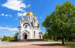 La chiesa luterana di San Giorgio a Samara in Russia. La sua costruzione nel XIX° secolo è stata resa possibile grazie alle donazioni del mercante russo Egor Annaev.

