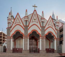 La chiesa di San Juan Bautista a Puno, Perù.

