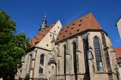La chiesa di San Maurizio a Coburgo, Baviera (Germania). Venne eretta su una precedente basilica romanica del XII° secolo a partire dal 1330 secondo lo stile gotico - © photo20ast / ...
