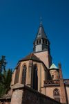 La chiesa di San Nicola nel centro di Haguenau, Francia, uno degli edifici religiosi più importanti della città.
