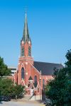 La chiesa di San Pietro a Jefferson City, Missouri, USA, in una giornata di sole.

