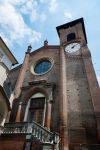 La Chiesa di Santa Maria (Collegiata) a Moncalieri vicino a Torino in Piemonte