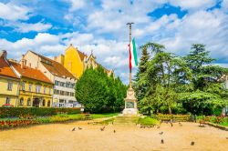 La chiesa dominicana in piazza Szechenyi a Sopron, Ungheria.
