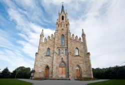 La Chiesa Gotica di San Giacomo, costruita in pietra, a Chocholow in Polonia