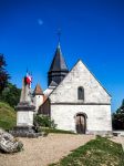 La chiesetta del villaggio di Giverny, Francia, paese dove visse e morì il pittore impressionista Claude Monet. Siamo in Normandia, nel dipartimento dell'Eure - © Kathryn Sullivan ...