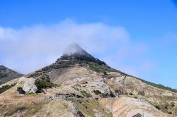 La cima del Pico da Juliana (447 metri s.l.m.), uno dei principali rilevi dell'isola di Porto Santo, Madeira. 
