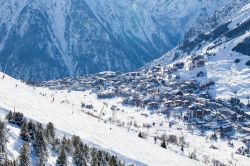 La città di Les Deux Alpes fotografata ...