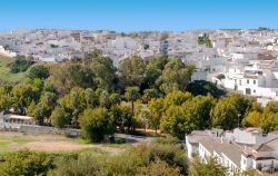 La cittadina spagnola di Carmona, Andalusia, vista dall'alto.
