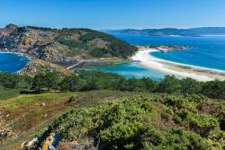 La costa delle Cies Islands, parco nazionale nel mare della Galizia