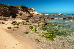 La costa di Capo Mannu nei pressi di San Vero Milis, Sardegna occidentale