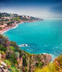 la costa di Castel di Tusa in Sicilia