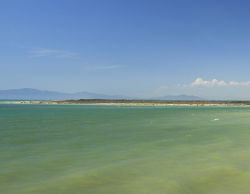 La costa di Principina a Mare in prossimità della Foce dell'Ombrone, Toscana