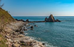 La costa tra Moneglia e Riva Trigoso, lungo la riviera di Levante in Liguria