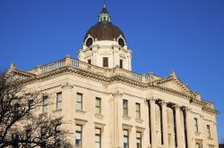 La cupola della Courthouse di Bloomington, Indiana, Stati Uniti d'America.
