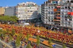 La Diada della Catalogna festeggiata a Barcellona. E' la giornata nazionale dell'identità catalana - © nito / Shutterstock.com