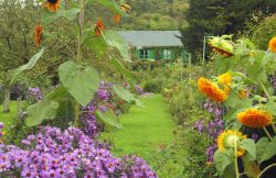 La dimora del pittore impressionista Claude Monet a Giverny, Francia.
