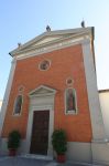 La facciata della Chiesa del Sacro cuore, siamo nel comune di San Miniato, frazione di Ponte a Egola  - © LigaDue, CC BY-SA 4.0, Wikipedia