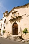 La facciata della Chiesa di San Sebastiano a Militello in Val di Catania