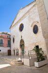 La facciata della Chiesa Madre di Noci, città della Provincia di Bari, nella Valle d'Itria
