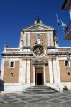 la facciata di una Chiesa nel borgo storico di Veroli in Ciociaria, Lazio