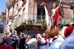 La Festa di San Placido, il Patrono di Biancavilla in Sicilia. Si celebra nelle giornate del 5 e 6 ottobre - © brux61 / Shutterstock.com