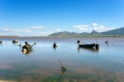 La laguna di Marceddi si trova nei pressi di Terralba, Sardegna occidentale