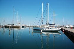 La marina che separa Misano Adriatico da Cattolica in Emilia-Romagna