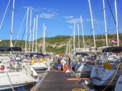 La marina della città dalmata di Primosten con yachts ormeggiati, Croazia - © Jakub Zajic / Shutterstock.com