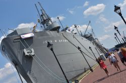 La nave da carico SS John W Brown a Baltimora, Maryland. E' una delle due navi rimanenti della classe Liberty ancora esistenti; oggi ospita un museo ed è situata al Dundalk Marine ...