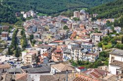 La parte nuova del borgo di Tursi in Basilicata. Una bella veduta del nucleo più recente di Tursi. La città dista circa 20 chilometri dalla costiera jonica.
