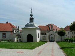 La Piazza della Chiesa a Ljutomer, cittadina della Slovenia nord-orientale