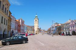 La piazza di Litomysl nel centro storico della città, Repubblica Ceca. Litomysl si trova circa 130 km a est di Praga - © Peteri / Shutterstock.com