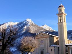 La piazza di San Martino a Valdieri in Piemonte