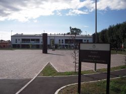 La Piazza Orombelli e contadini di Fecchio nella città di Cantù in Brianza, la regione della Lombardia a nord di Milano