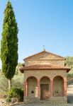 La piccola chiesa della Montagna sulle colline di Castiglion Fiorentino, Arezzo.
