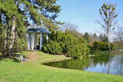 La primavera in un parco cittadino di Lodz, Polonia. Nonostante il carattere di grande città, Lodz offre ai suoi abitanti e ai turisti decine di aree verdi: se ne contano più di ...