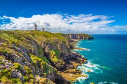 La punta della penisola di Cap Frehel peninsula a nord di Plevenon in Bretagna (Francia)