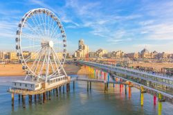 La ruota panoramica della spiaggia di Scheveningen in Olanda