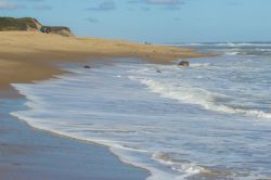 La spiaggia dell'isola di Nantucket, capo Cod (Massachusetts) lambita dall'Oceano Atlantico.
