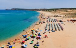 La spiaggia di  Torre dei Corsari in estate, Costa Verde Sardegna