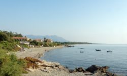 La spiaggia di Bravone a Linguizzetta in Corsica