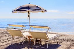 La spiaggia di Cervia, una delle più amate della provincia di Ravenna.